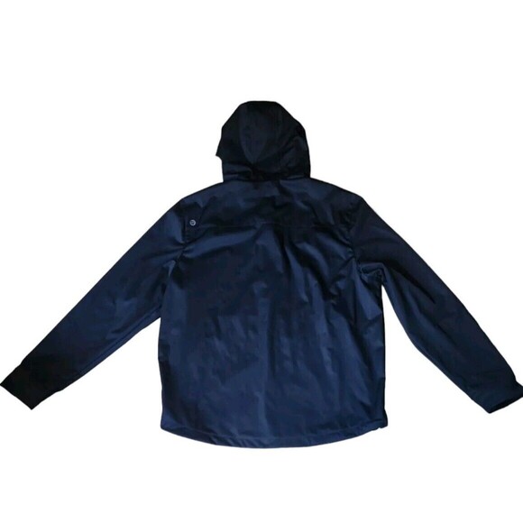 Graham Luxe Windbreaker Men's Large Navy Full Zip Hooded Maverick Golf Outdoors - Picture 4 of 8